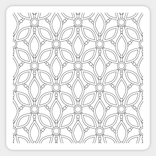 Aesthetic Pattern with Abstract Crystals Sticker